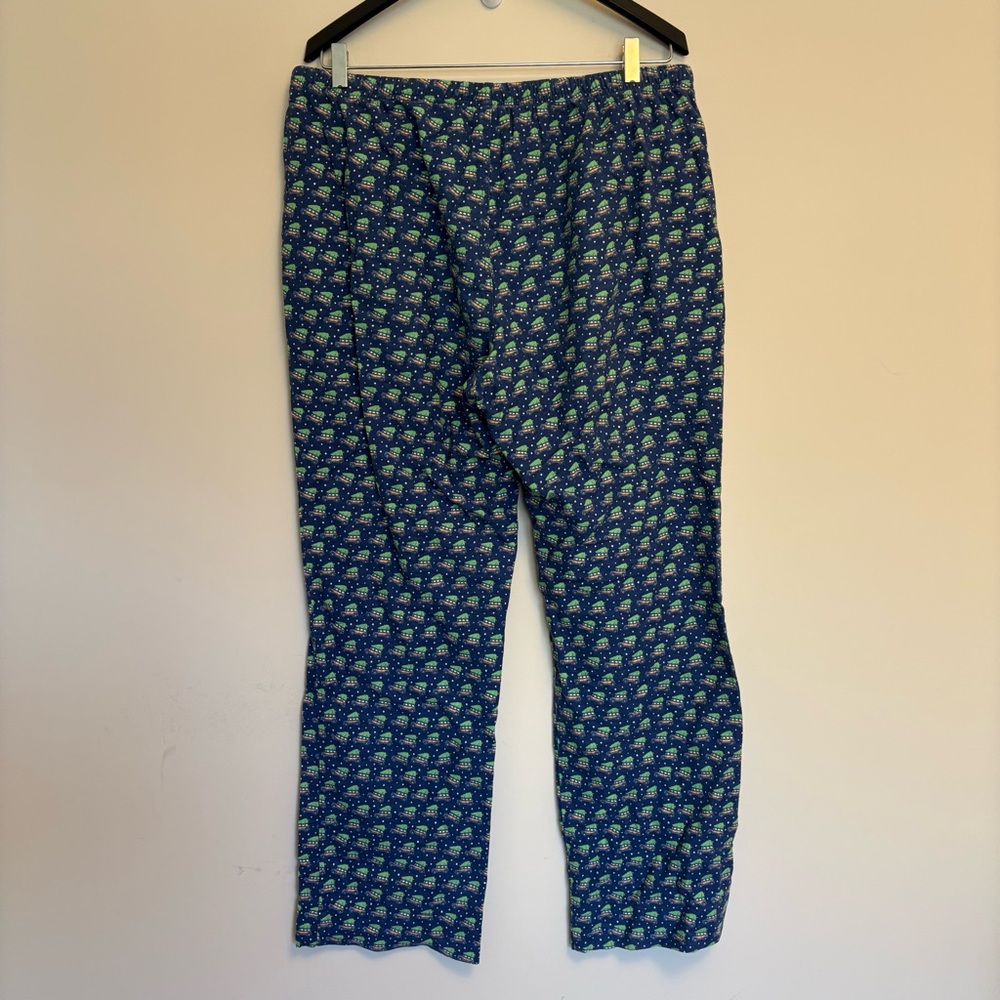 Vineyard Vines Men's Cotton Pajama Pants Christmas Tree Winter Car Print size L - Picture 2 of 8